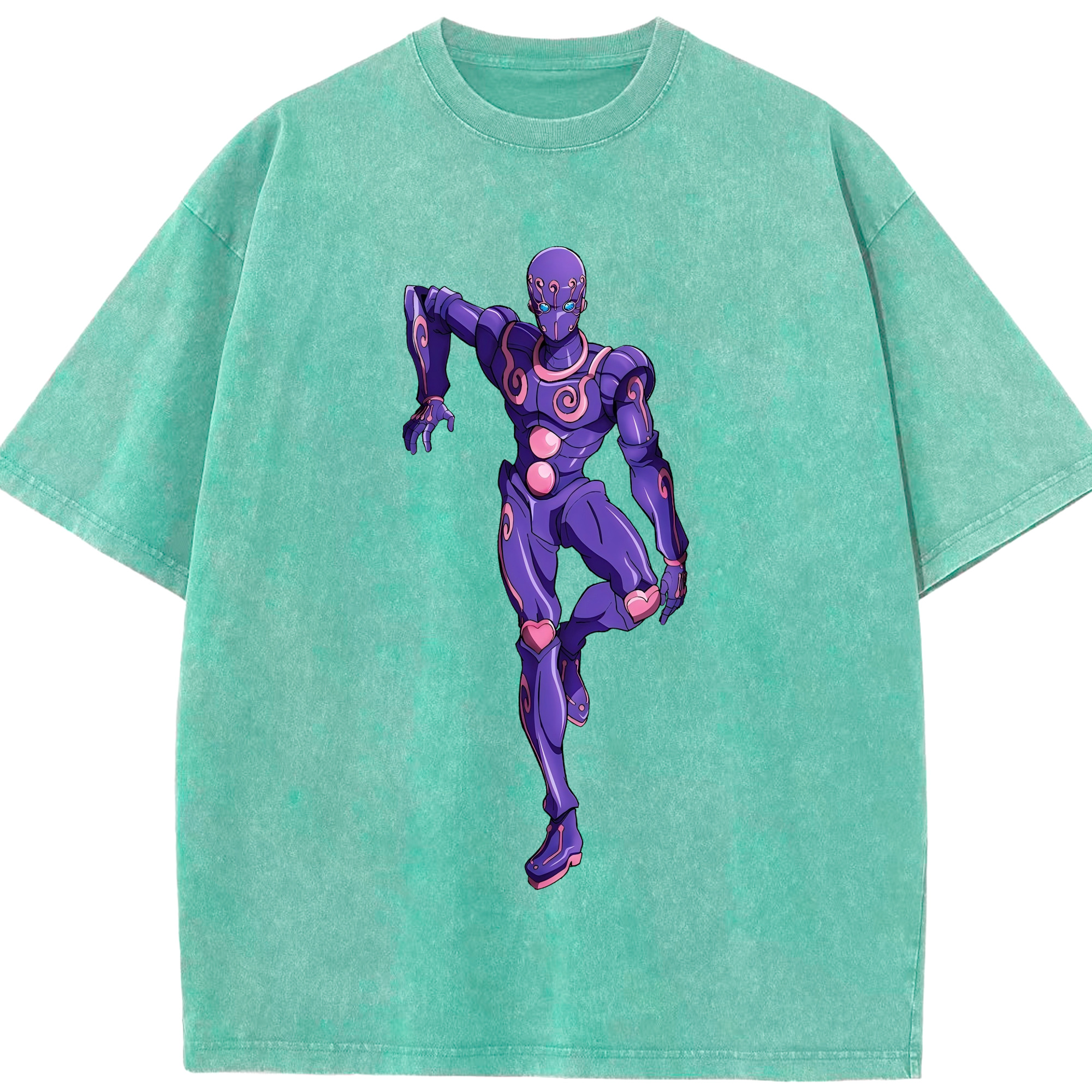 （画像用） ジョジョの奇妙な冒険 JoJo's Bizarre Adventure 綿100% ヴィンテージ風 半袖Tシャツ（フロントプリント）
